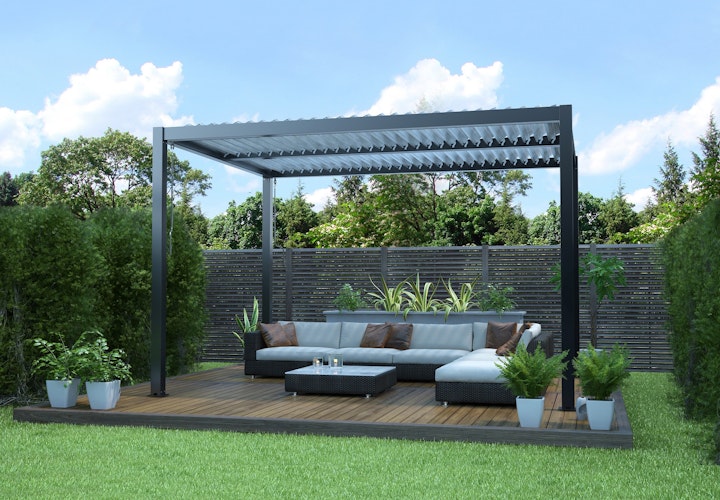 Weka Aluminium Pavillon/Pergola inkl. Lamellendach Bild