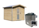 Vorschaubild Karibu Bosse 1 - 38 mm Gartensauna mit Vorraum und Satteldach