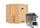 Vorschaubild Karibu Woodfeeling Sauna Svea - 38 mm Massivholz Aktionssauna