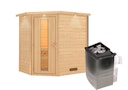 Vorschaubild Karibu Woodfeeling Sauna Svea - 38 mm Massivholz Aktionssauna