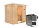Vorschaubild Karibu Woodfeeling Sauna Anja - 38 mm Massivholz Aktionssauna