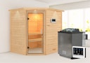 Vorschaubild Karibu Woodfeeling Sauna Mia - 38 mm Massivholz Aktionssauna