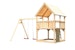 Akubi Kinderspielturm Luis mit Doppelschaukelanbau inkl. NetzrampeBild