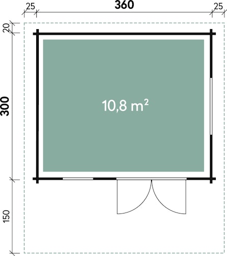 Wolff Finnhaus Gartenhaus Nordkap 70-A/B/C/D/F/G/L/M isolierverglast