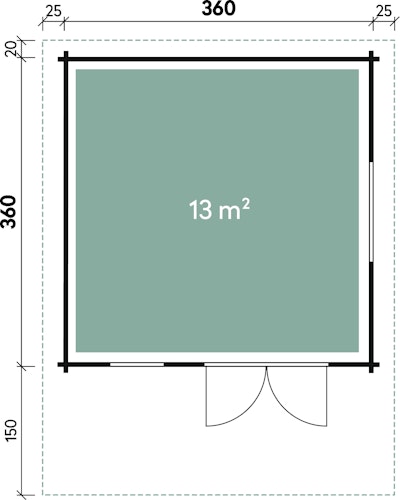 Wolff Finnhaus Gartenhaus Nordkap 70-A/B/C/D/F/G/L/M isolierverglast