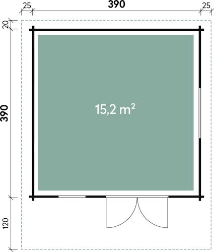 Wolff Finnhaus Gartenhaus Nordkap 70-A/B/C/D/F/G/L/M isolierverglast