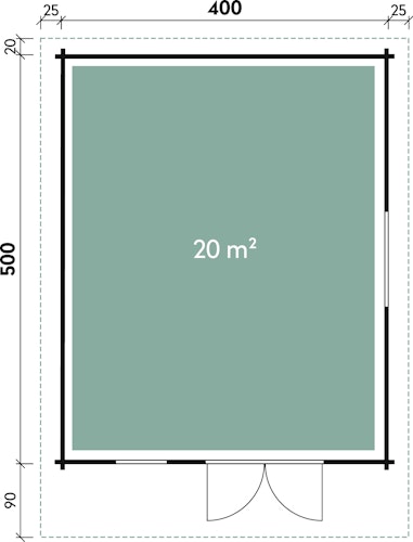 Wolff Finnhaus Gartenhaus Nordkap 70-A/B/C/D/F/G/L/M isolierverglast