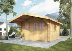 Wolff Finnhaus Gartenhaus Nordkap 70-A/B/C/D/F/G/L/M isolierverglast XL inkl. gratis Fundamentanker/Pads