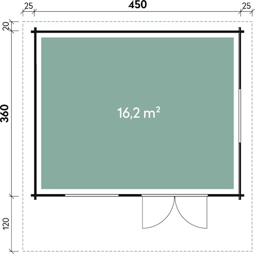 Wolff Finnhaus Gartenhaus Nordkap 70-A/B/C/D/F/G/L/M isolierverglast XL