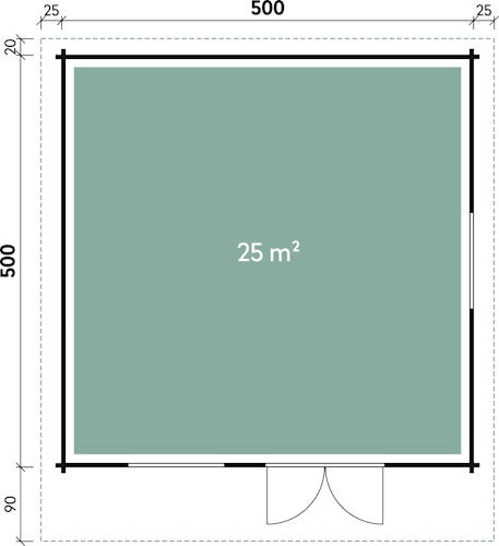 Wolff Finnhaus Gartenhaus Nordkap 70-A/B/C/D/F/G/L/M isolierverglast XL