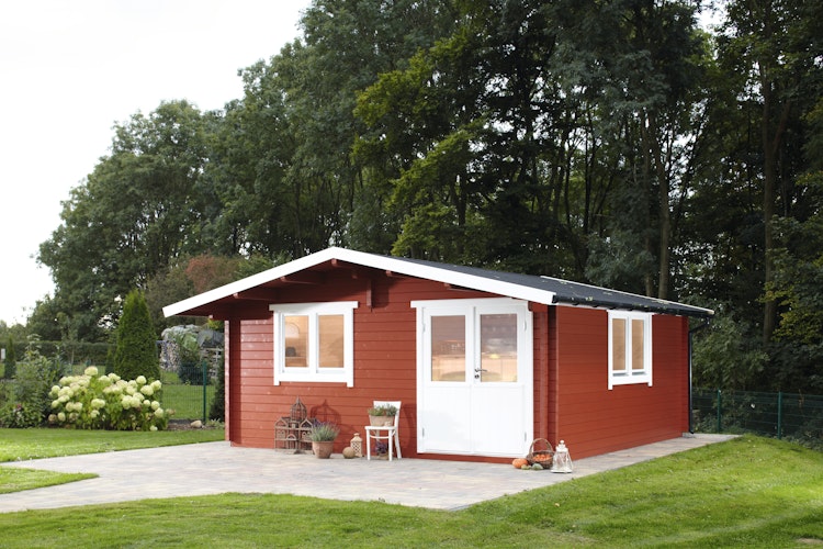 Wolff Finnhaus Gartenhaus Nordkap 70-A/B/C/D/F/G/L/M isolierverglast XL