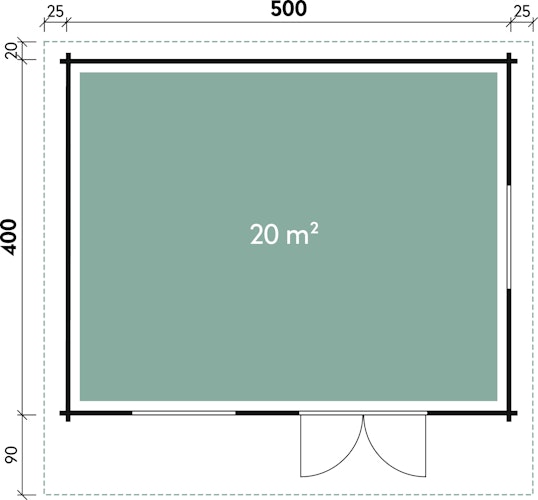 Wolff Finnhaus Gartenhaus Nordkap 70-A/B/C/D/F/G/L/M isolierverglast XL