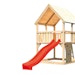 Akubi Kinderspielturm Luis mit Wellenrutsche und Kletterwand inkl. gratis Akubi Farbsystem & KuscheltierBild