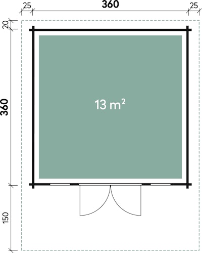 Wolff Finnhaus Gartenhaus Hammerfest 70-B isolierverglast XL Bild