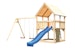Akubi Kinderspielturm Luis mit Doppelschaukel, Kletterwand und WellenrutscheBild