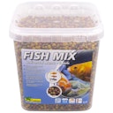 Vorschaubild Ubbink Fish Mix - Menu Universal 6mm - mehrfarbiges Alleinfutter in 6-mm-Pellets, alle Fische mit einer Größe von 25 bis 55 cm, Zusammensetzung: Proteine 31 %, Lipide 5 %, Spirulina und Astaxanthin 1 mg/kg - 5,4 l Bild