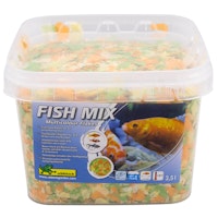 Ubbink Fish Mix - Multicolor Flakes - Alleinfutter in Flocken (5-20 mm), alle Fische mit einer Größe von 10 bis 35 cm, Zusammensetzung: Proteine 20 %, Lipide 2 % - 3,5 l