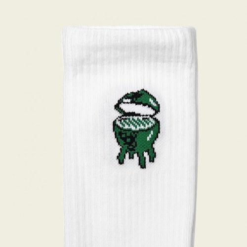 Big Green Egg 2er-Pack Sport Socken Weiß