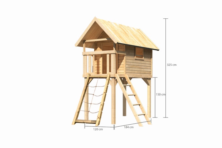 Akubi Stelzenhaus Gernegroß mit Netzrampe Bild