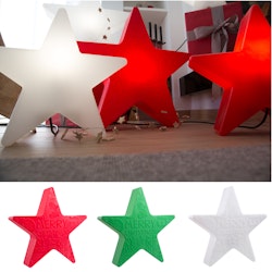 8 seasons design LED-Dekoleuchte Shining Star 'Merry Christmas' Ø 60 cm (WW), verschiedene Farben