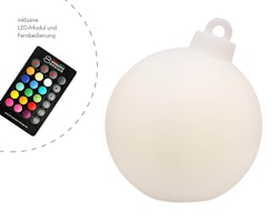 8 seasons design LED-Dekoleuchte Shining Christmas Ball (RGB)