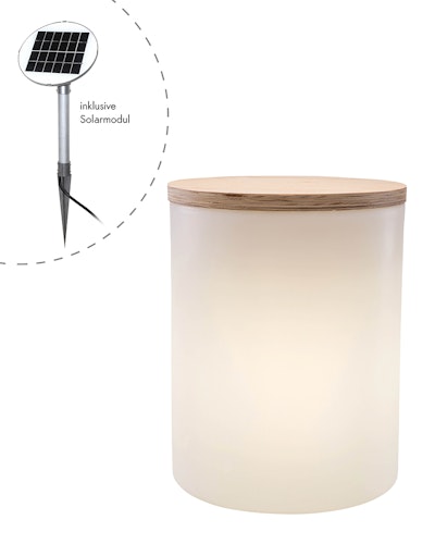 8 seasons design Solar LED-Dekoleuchte Shining Drum
