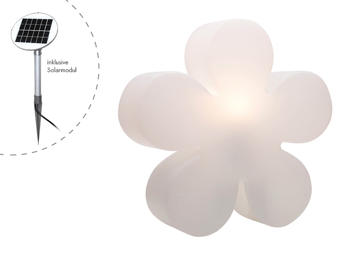 8 seasons design Solar LED-Dekoleuchte Shining Flower Ø 40 cm