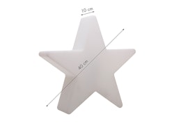 8 seasons design LED-Dekoleuchte Shining Star Ø 40 cm (RGB)