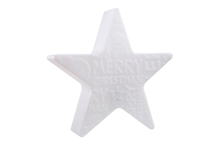 8 seasons design LED-Dekoleuchte Shining Star 'Merry Christmas' Ø 60 cm (WW), verschiedene Farben
