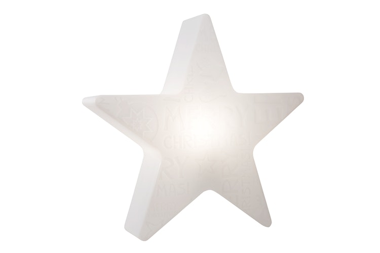 8 seasons design LED-Dekoleuchte Shining Star 'Merry Christmas' Ø 60 cm (WW), verschiedene Farben
