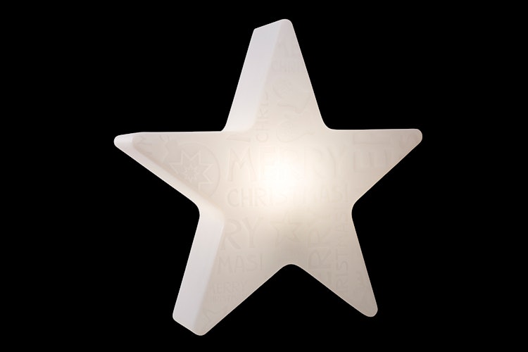 8 seasons design LED-Dekoleuchte Shining Star 'Merry Christmas' Ø 60 cm (WW), verschiedene Farben
