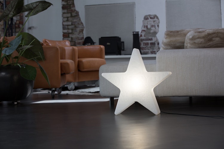 8 seasons design LED-Dekoleuchte Shining Star 'Merry Christmas' Ø 60 cm (WW), verschiedene Farben