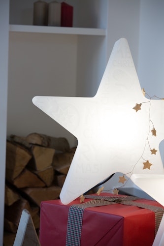 8 seasons design LED-Dekoleuchte Shining Star 'Merry Christmas' Ø 60 cm (WW), verschiedene Farben