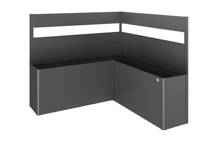 Biohort Sichtschutz mit Acrylglas-Paneel für Pflanzbeet Belvedere und Hochbeet mit L-Form (2 Stück; für Gr. L100, L150, L200)