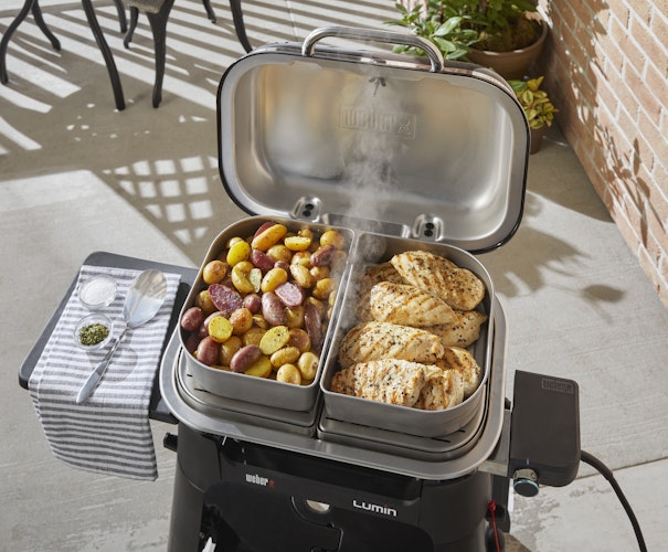 Weber Elektrogrill LUMIN COMPACT mit Stand - Black