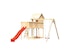 Akubi Kinderspielturm Frieda mit Rutsche und Doppelschaukelanbau (Set B)Bild