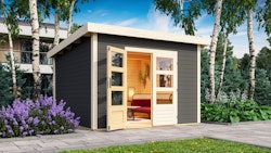 Karibu Woodfeeling Gartenhaus Northeim 3 - 38 mm inkl. gratis Innenraum-Pflegebox im Wert von 99€