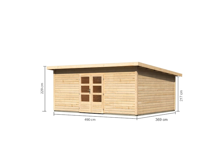 Karibu Woodfeeling Gartenhaus Northeim 6 - 38 mm inkl. gratis Innenraum-Pflegebox im Wert von 99€