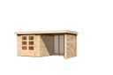 Vorschaubild Karibu Woodfeeling Gartenhaus Askola 2/3/3,5/4/5 m. 240 cm Schleppdach/Seiten- und Rückwand in Lamellenoptik