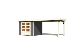 Karibu Woodfeeling Gartenhaus Askola 2/3/3,5/4/5/6 mit 280 cm Schleppdach inkl. gratis Innenraum-Pflegebox im Wert von 99€