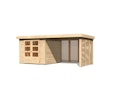 Vorschaubild Karibu Woodfeeling Gartenhaus Askola 2/3/3,5/4/5 m. 275 cm Schleppdach/Seiten- und Rückwand in Lamellenoptik