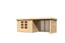 Vorschaubild Karibu Woodfeeling Gartenhaus Askola 2/3/3,5/4/5 m. 275 cm Schleppdach/Seiten- und Rückwand in Lamellenoptik