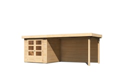 Karibu Woodfeeling Gartenhaus Askola 2/3/3,5/4/5 mit 280 cm Schleppdach + Rückwand inkl. gratis Innenraum-Pflegebox im Wert von 99€