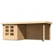 Karibu Woodfeeling Gartenhaus Askola 2/3/3,5/4/5 mit 280 cm Schleppdach + Rückwand inkl. gratis Innenraum-Pflegebox im Wert von 99€Bild