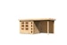 Karibu Woodfeeling Gartenhaus Kerko 3/4/5/6 mit 240 cm Schleppdach inkl. Rückwand - 19 mm inkl. gratis Innenraum-Pflegebox im Wert von 99€Bild