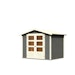 Karibu Woodfeeling Gartenhaus Amberg 2/3/4/5 terragrau - 19 mm inkl. gratis Innenraum-Pflegebox im Wert von 99€Bild