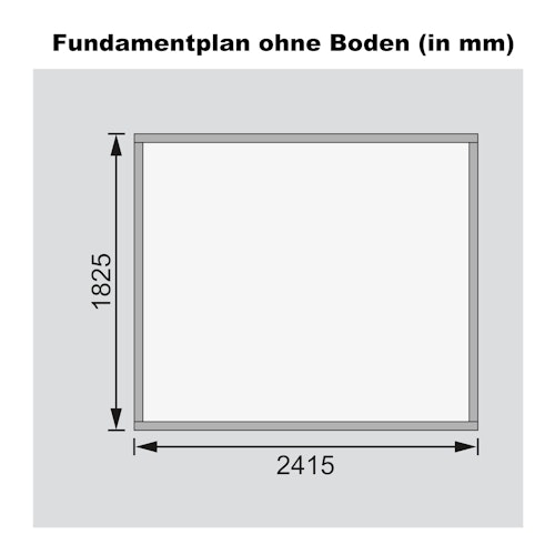 Karibu Woodfeeling Gartenhaus Amberg 2/3/4/5 terragrau - 19 mm inkl. gratis Innenraum-Pflegebox im Wert von 99€