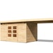 Karibu Woodfeeling Gartenhaus Kandern 6/7/9 mit 300 cm Schleppdach inkl. gratis Innenraum-Pflegebox im Wert von 99€Bild
