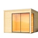 Karibu Design Gartenhaus Dice 1 mit Aluminium Schiebetür - 28/38 mm (Homeoffice-Gartenhaus) inkl. gratis Innenraum-Pflegebox im Wert von 99€Bild