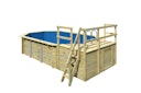 Vorschaubild Karibu Pool Modell 4 Classic A/B/C/D 610 x 400 cm - kesseldruckimprägniert